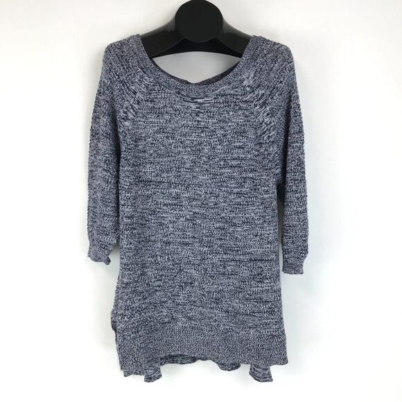 Lane Bryant Scoop Neck Tunic Sweater Women's Plus Size 18/20 Knit Hi-Lo Buttons - Picture 1 of 13